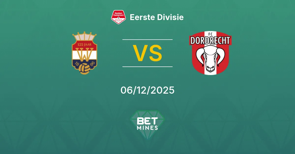 Willem II vs FC Dordrecht Prediction: Match Preview and Analysis | Eerste Divisie 06-12-2025