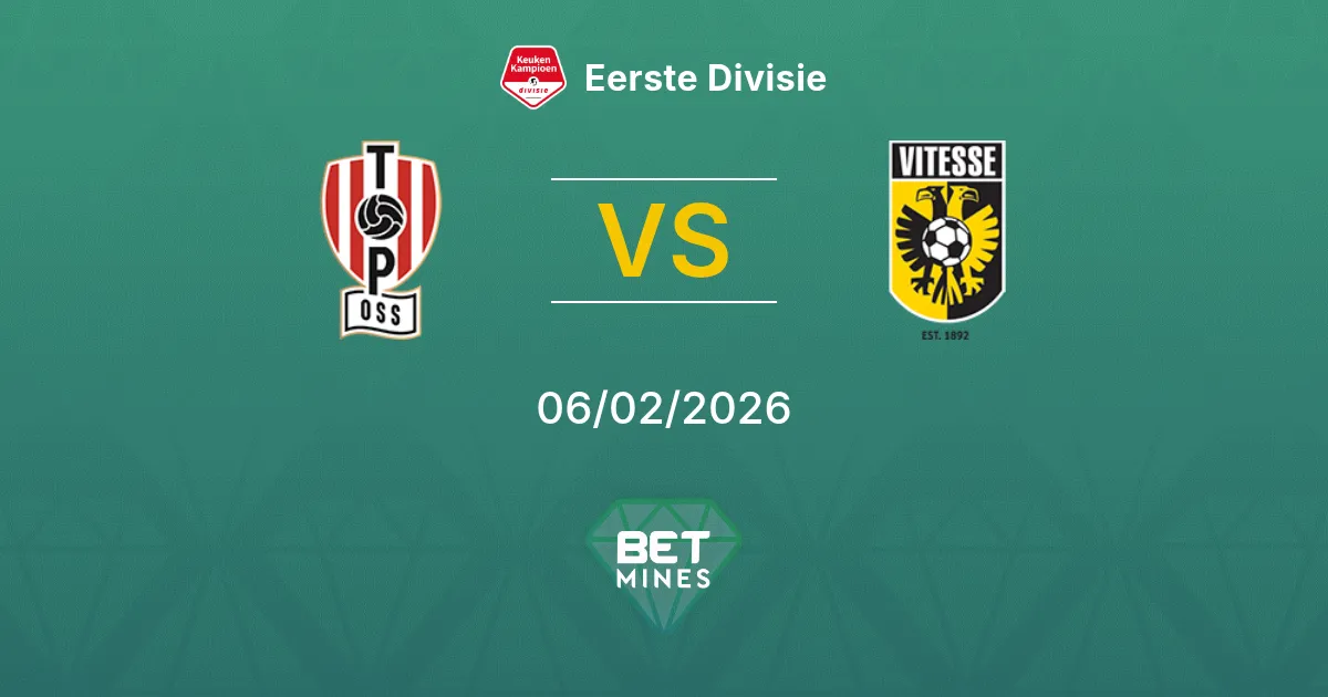 TOP Oss vs Vitesse Prediction: Match Preview and Analysis | Eerste Divisie 06-02-2026
