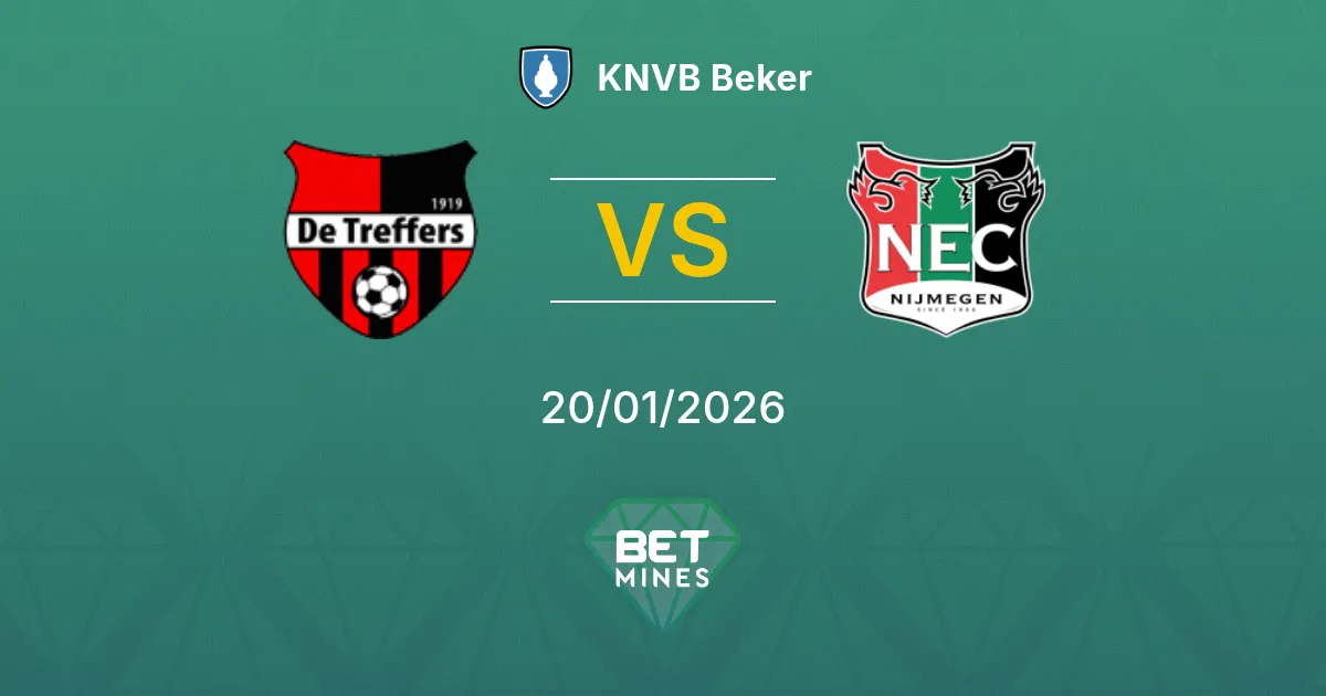 De Treffers vs NEC Nijmegen Prediction: Match Preview and Analysis | KNVB Beker 20-01-2026