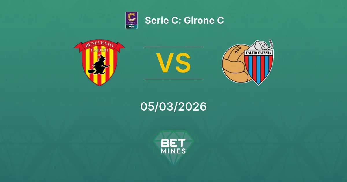 Benevento vs Catania Prediction: Match Preview and Analysis | Serie C: Girone C 05-03-2026