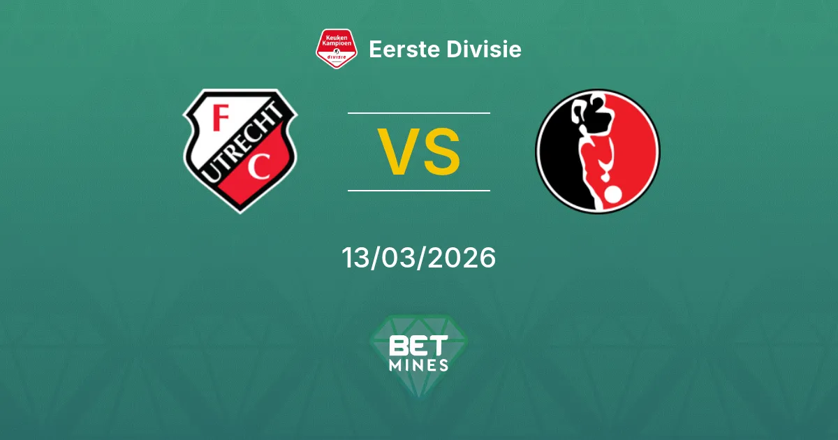 Jong FC Utrecht vs Helmond Sport Pronostic : Aperçu et Analyse du Match | Eerste Divisie 13-03-2026