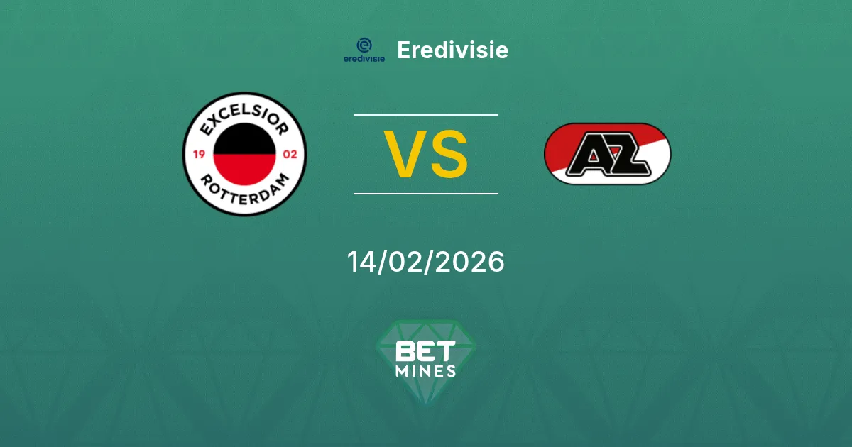 Excelsior vs AZ Prediction: Match Preview and Analysis | Eredivisie 14-02-2026