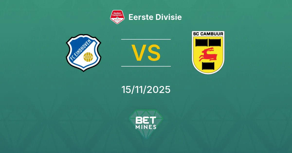 FC Eindhoven vs SC Cambuur Pronostico: Anteprima e Analisi della Partita | Eerste Divisie 15-11-2025
