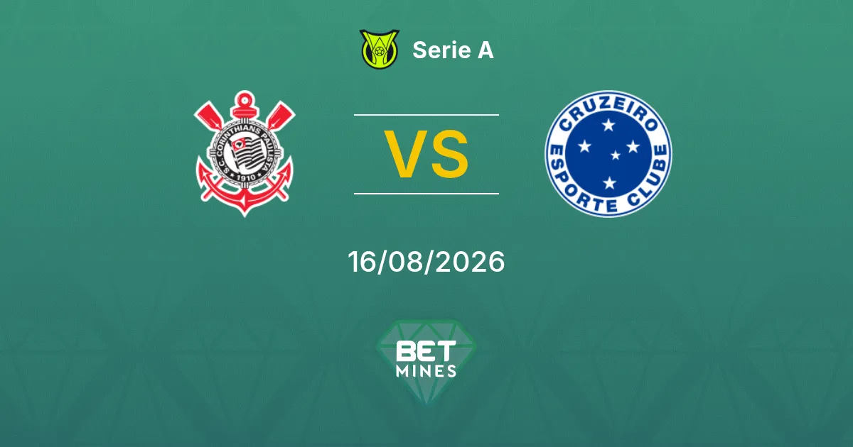 Corinthians vs Cruzeiro Prediction: Match Preview and Analysis | Serie A 16-08-2026
