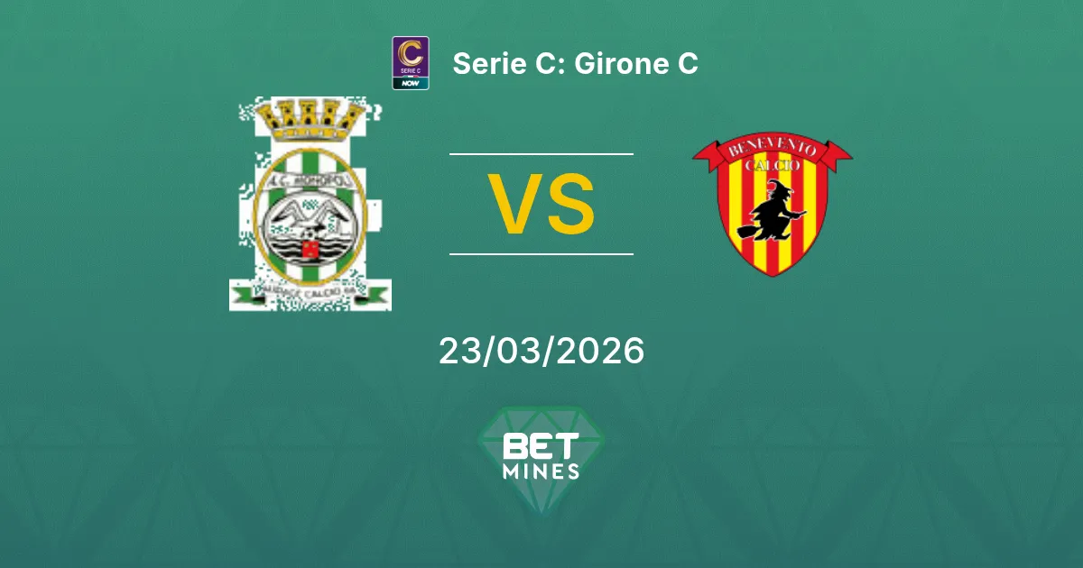 Monopoli vs Benevento Prediction: Match Preview and Analysis | Serie C: Girone C 23-03-2026