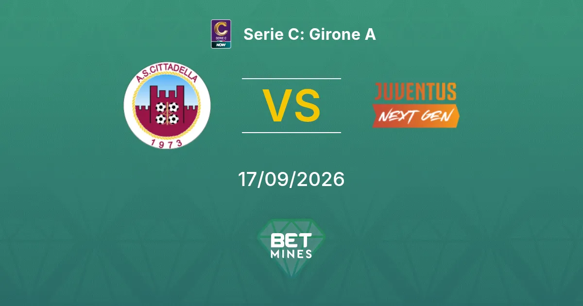 Palpite Cittadella x Juventus Next Gen: Prévia e Análise da Partida | Serie C: Girone A 17-09-2026