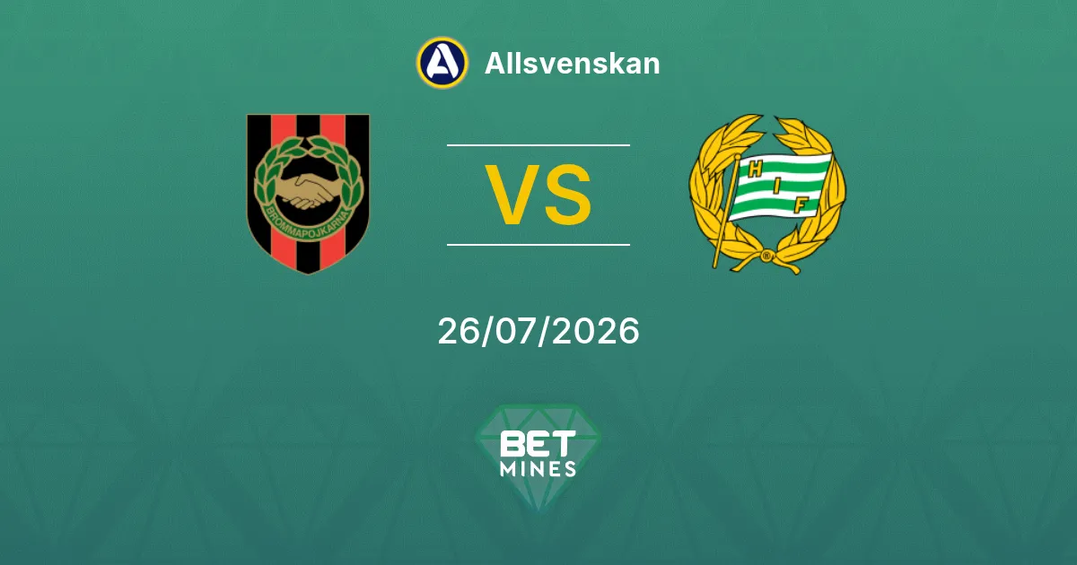 Brommapojkarna vs Hammarby Prediction: Match Preview and Analysis | Allsvenskan 26-07-2026
