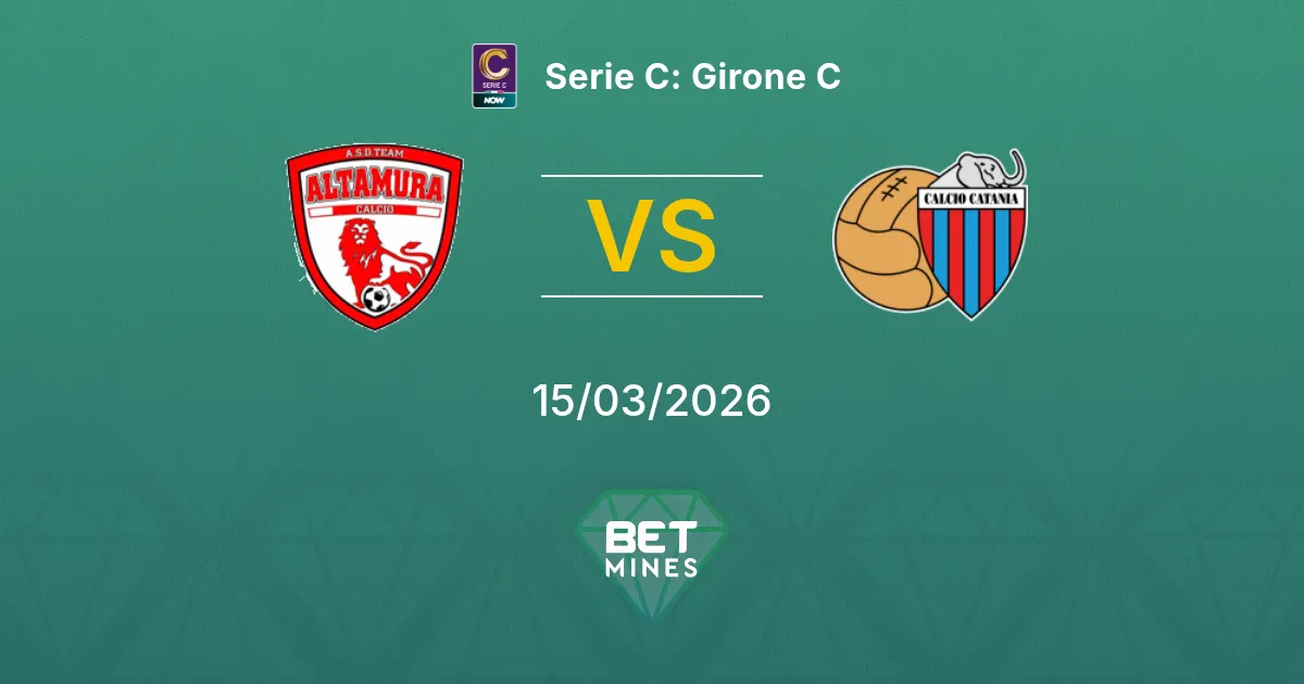 Team Altamura vs Catania Prediction: Match Preview and Analysis | Serie C: Girone C 15-03-2026