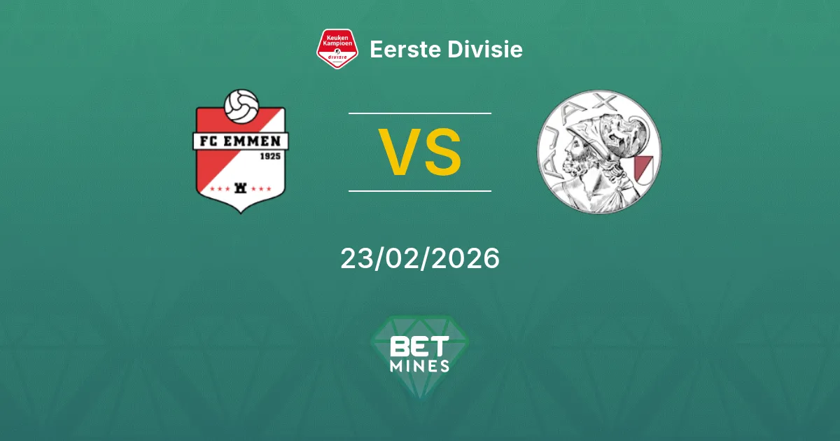 FC Emmen vs Jong Ajax Pronostic : Aperçu et Analyse du Match | Eerste Divisie 23-02-2026