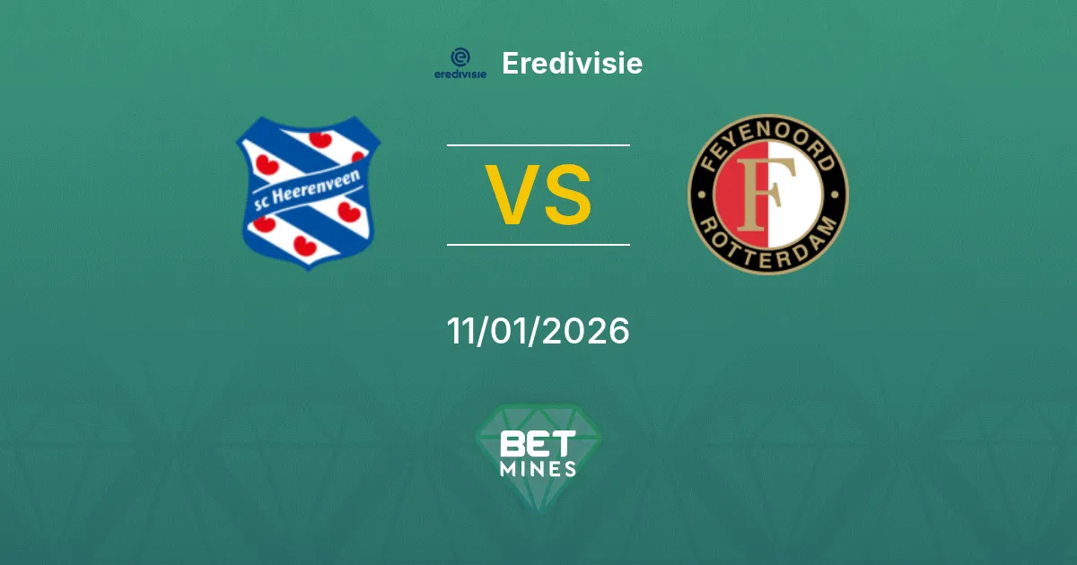 SC Heerenveen vs Feyenoord Pronostico: Anteprima e Analisi della Partita | Eredivisie 11-01-2026