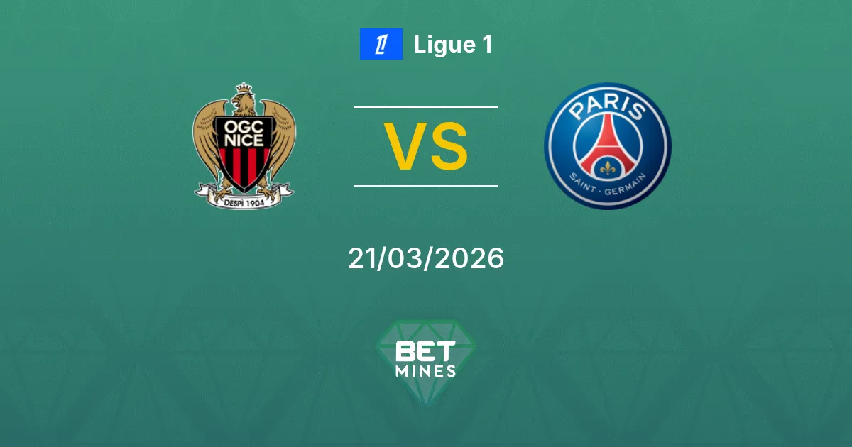 Nice vs Paris Saint Germain Pronostic : Aperçu et Analyse du Match | Ligue 1 21-03-2026