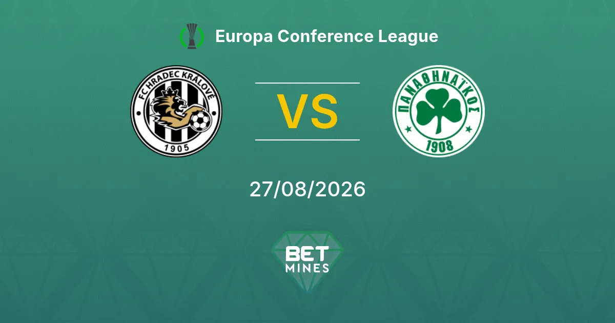 Palpite Hradec Králové x Panathinaikos: Prévia e análise da partida | Liga Conferência Europa 27-08-2026