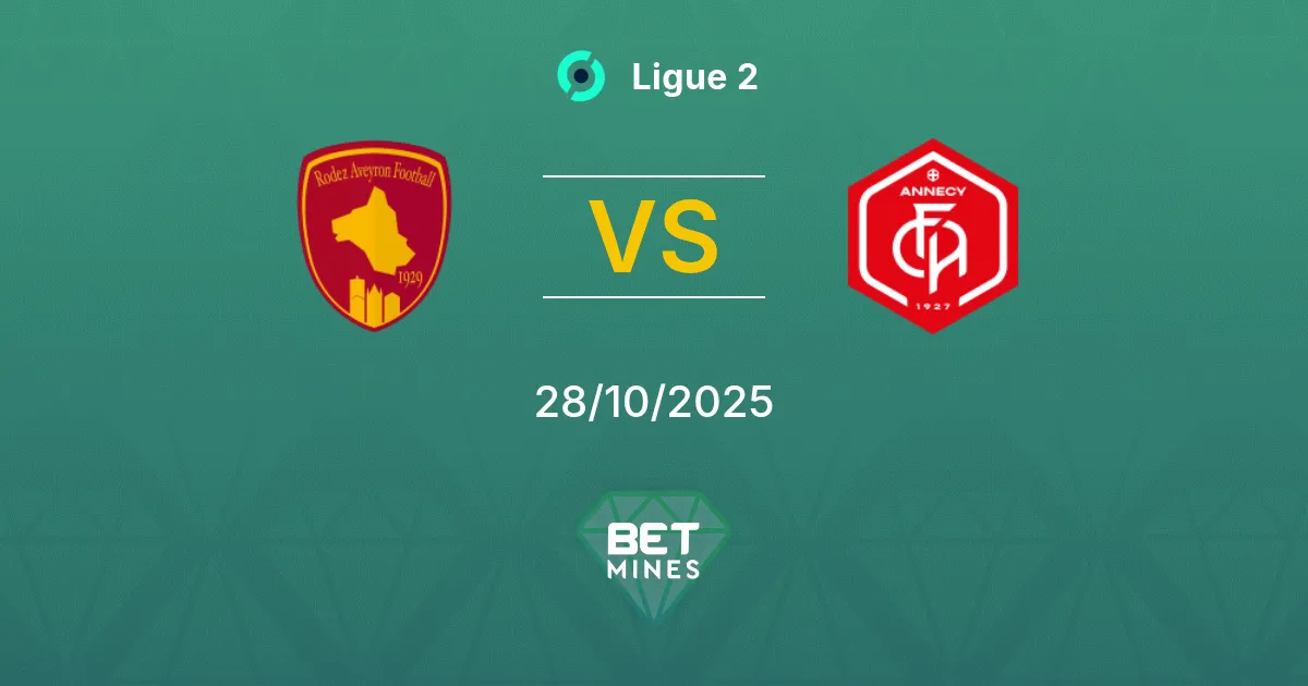 Rodez vs Annecy Prediction: Match Preview and Analysis | Ligue 2 28-10-2025
