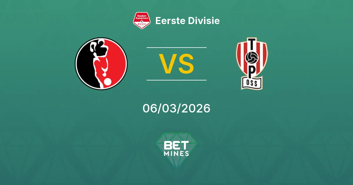 Helmond Sport vs TOP Oss Prediction: Match Preview and Analysis | Eerste Divisie 06-03-2026