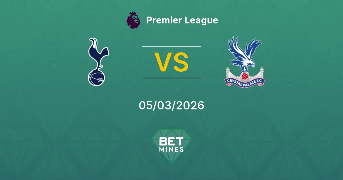 Tottenham Hotspur vs Crystal Palace Prediction: Match Preview and Analysis | Premier League 05-03-2026