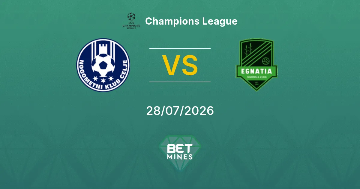 Celje vs Egnatia Rrogozhinë Prediction: Match Preview and Analysis | Champions League 28-07-2026
