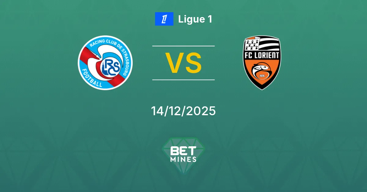Strasbourg vs Lorient Prediction: Match Preview and Analysis | Ligue 1 14-12-2025