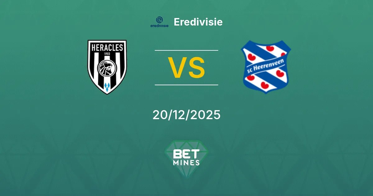 Heracles Almelo vs SC Heerenveen Pronostico: Anteprima e Analisi della Partita | Eredivisie 20-12-2025