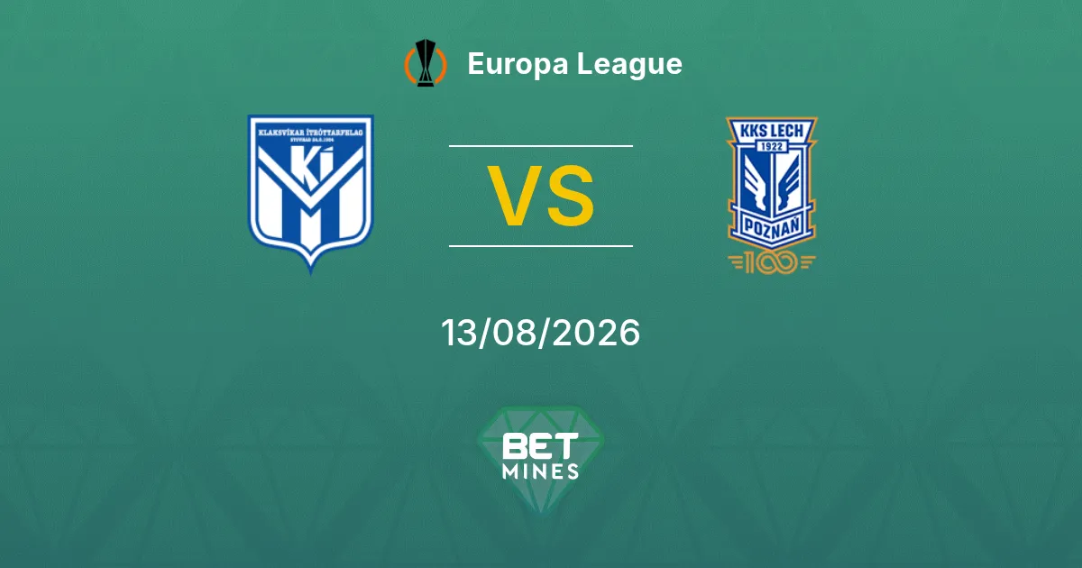 KÍ vs Lech Poznań Pronóstico: Previa y Análisis del Partido | Europa League 13-08-2026