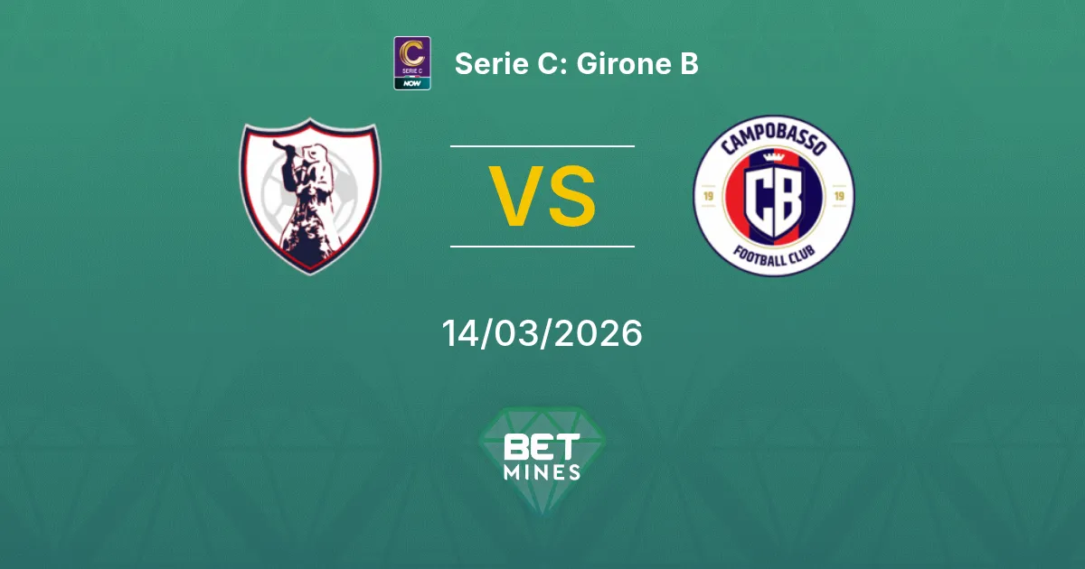 Sambenedettese vs Campobasso Prediction: Match Preview and Analysis | Serie C: Girone B 14-03-2026