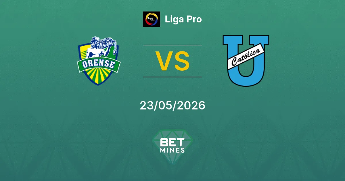 Orense x Universidad Católica Palpite: Prévia e Análise da Partida | Liga Pro 23-05-2026