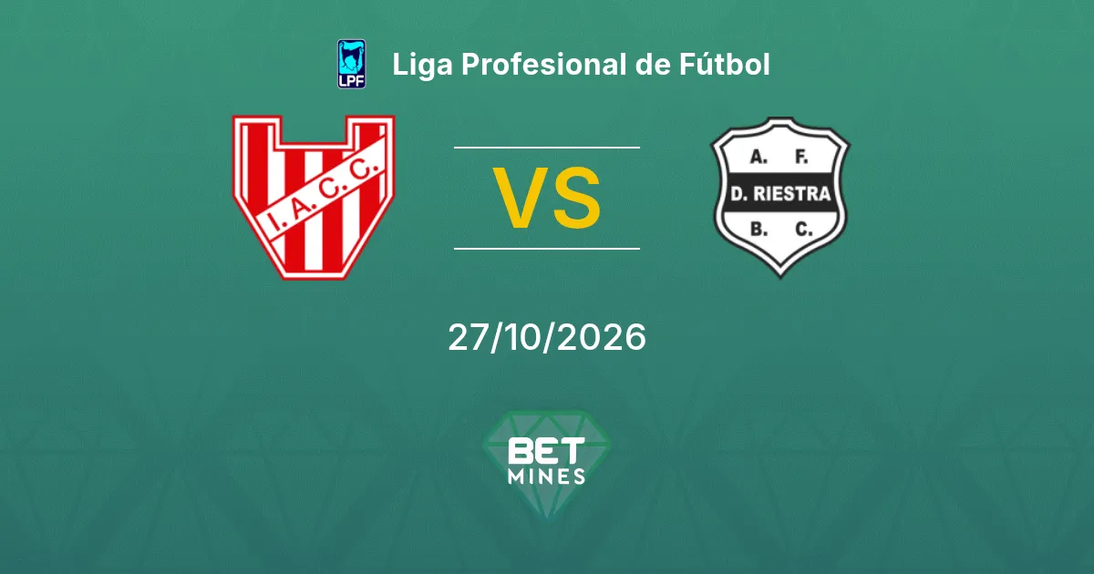 Instituto vs Deportivo Riestra Pronóstico: previa y análisis del partido | Liga Profesional de Fútbol 27-10-2026