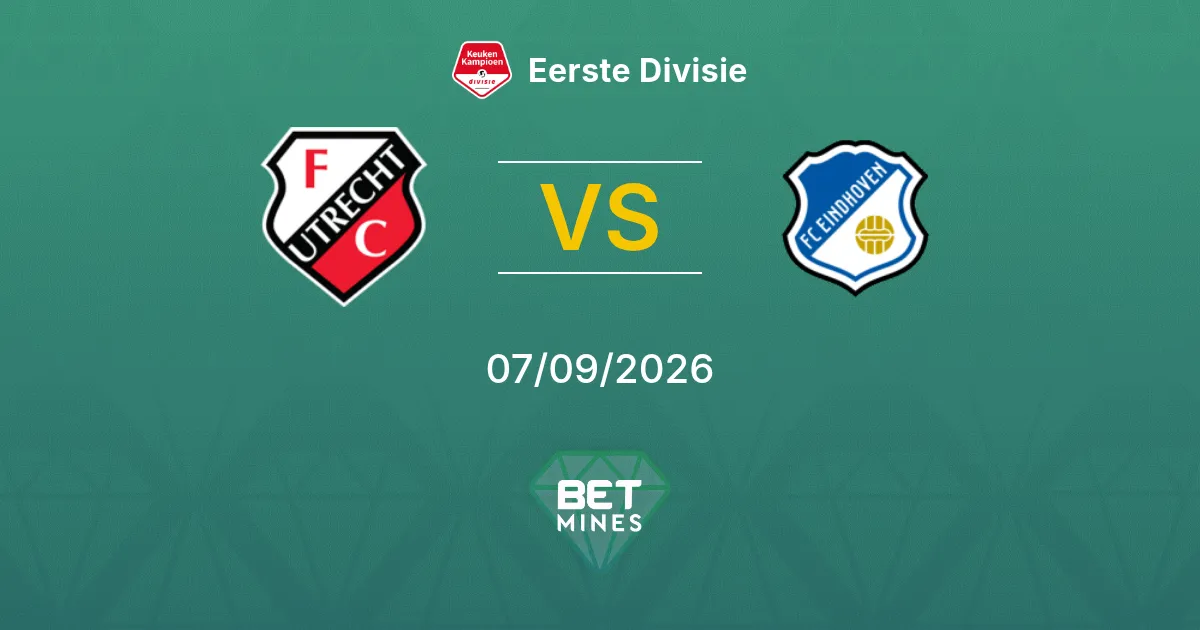 Pronostic Jong FC Utrecht vs FC Eindhoven : Aperçu et Analyse du Match | Eerste Divisie 07-09-2026
