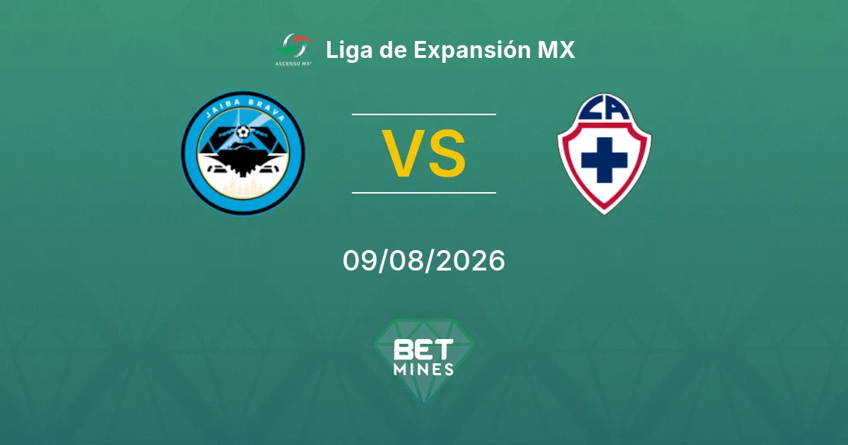 Palpite Jaiba Brava x Cruz Azul Hidalgo: Prévia e Análise da Partida | Liga de Expansión MX 09-08-2026