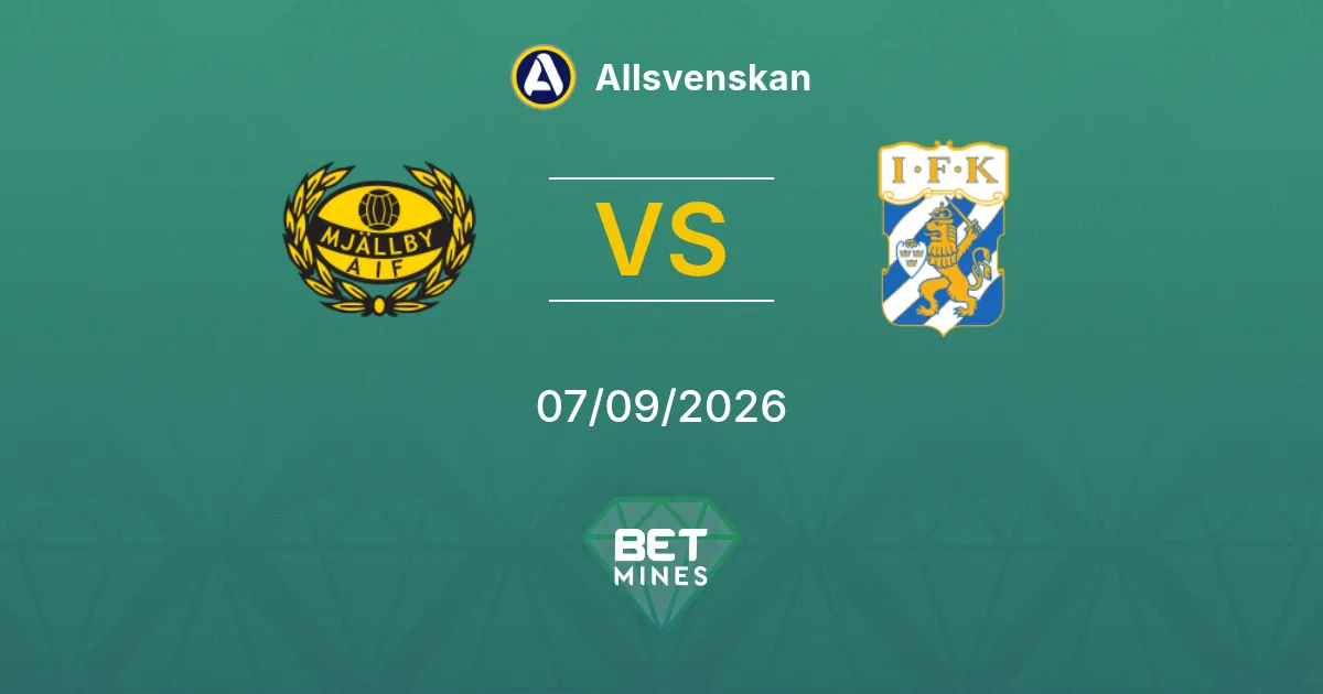 Mjällby vs IFK Göteborg