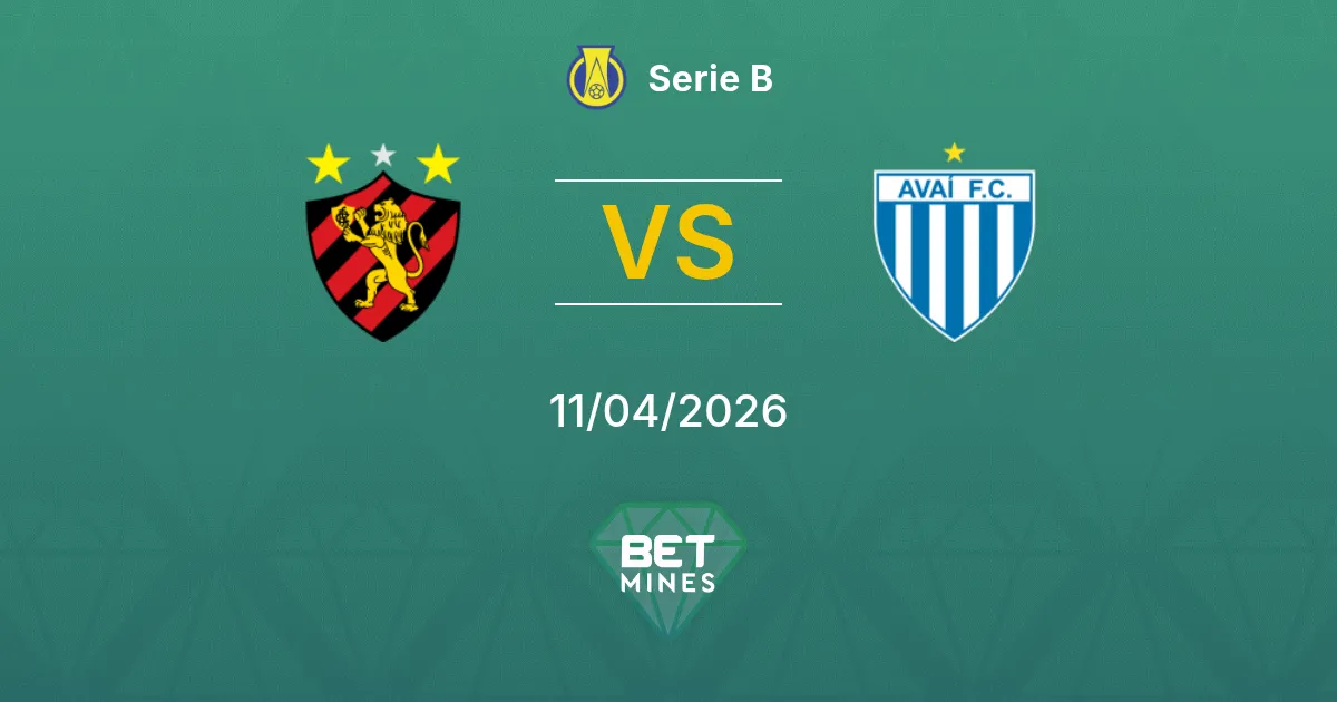 Sport Recife vs Avaí Pronóstico: Previa y Análisis del Partido | Serie B 11-04-2026