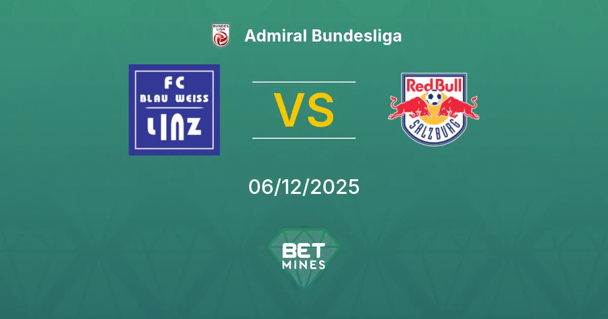 Blau-Weiß Linz vs Salzburg Prediction: Match Preview and Analysis | Admiral Bundesliga 06-12-2025