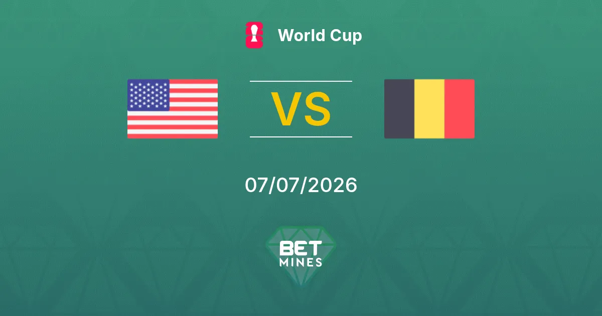 United States vs Belgium Prediction: Match Preview and Analysis | World Cup 07-07-2026