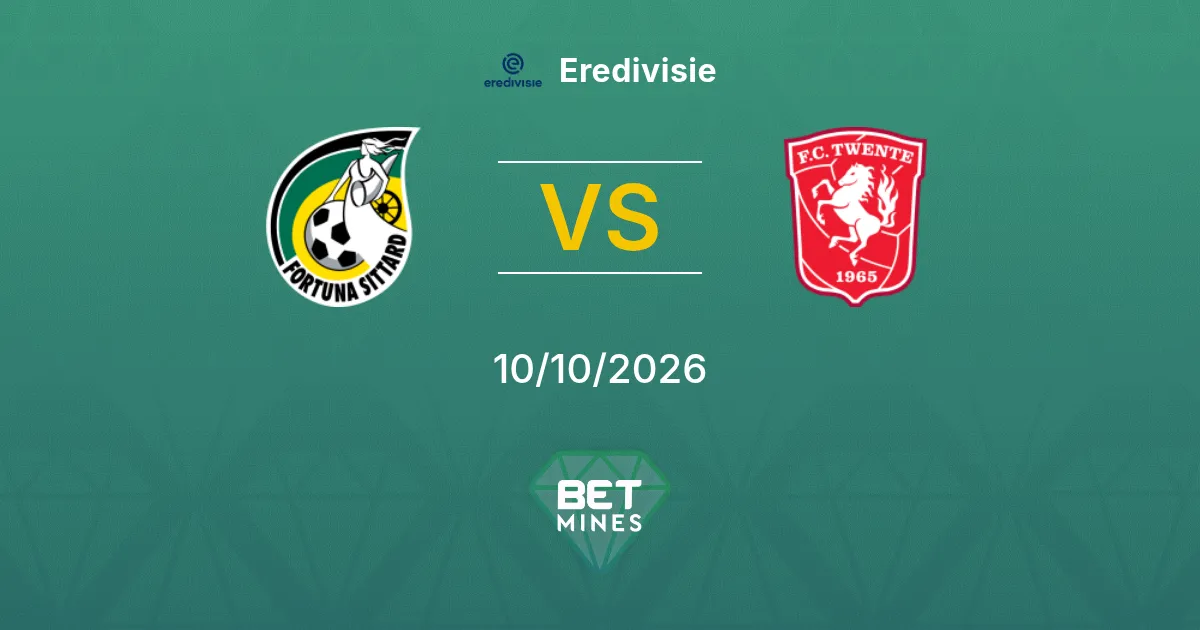 Fortuna Sittard vs FC Twente Prediction: Match Preview and Analysis | Eredivisie 10-10-2026