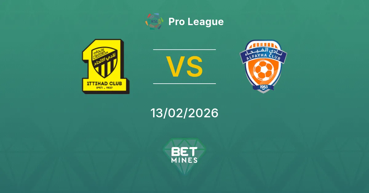 Al Ittihad vs Al-Fayha Prediction: Match Preview and Analysis | Pro League 13-02-2026