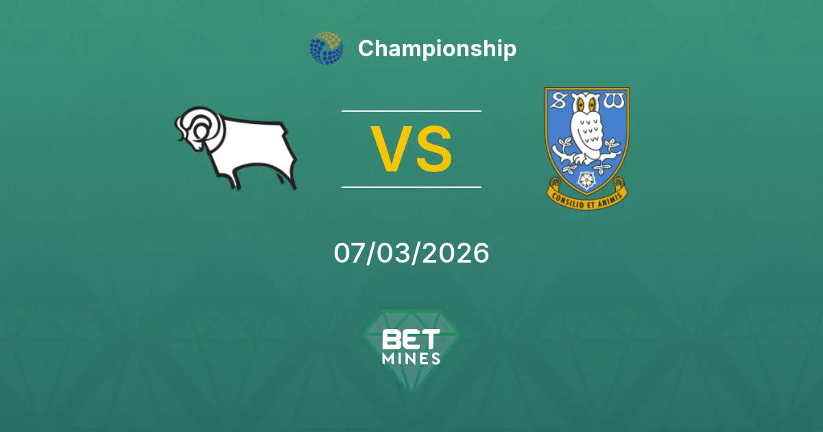 Derby County vs Sheffield Wednesday Prediction: Match Preview and Analysis | Championship 07-03-2026