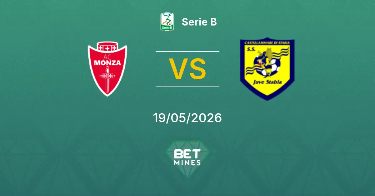 Monza x Juve Stabia Palpite: Prévia e Análise da Partida | Série B 19-05-2026