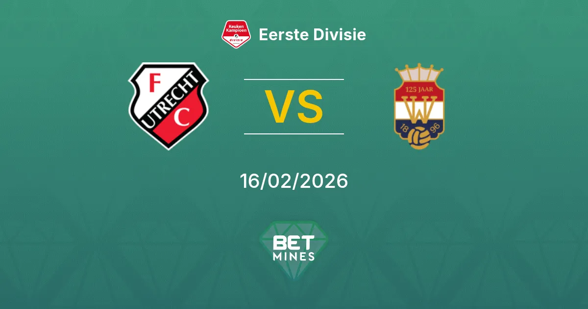 Jong FC Utrecht vs Willem II Pronostic : Aperçu du Match et Analyse | Eerste Divisie 16-02-2026