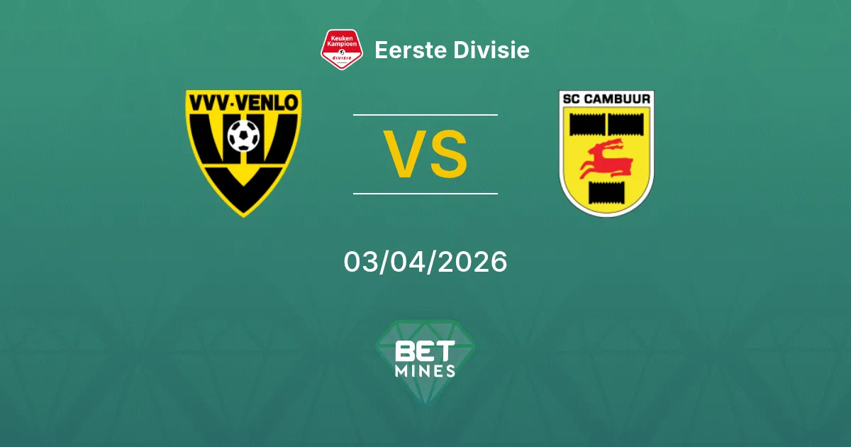 VVV-Venlo vs SC Cambuur Prediction: Match Preview and Analysis | Eerste Divisie 03-04-2026