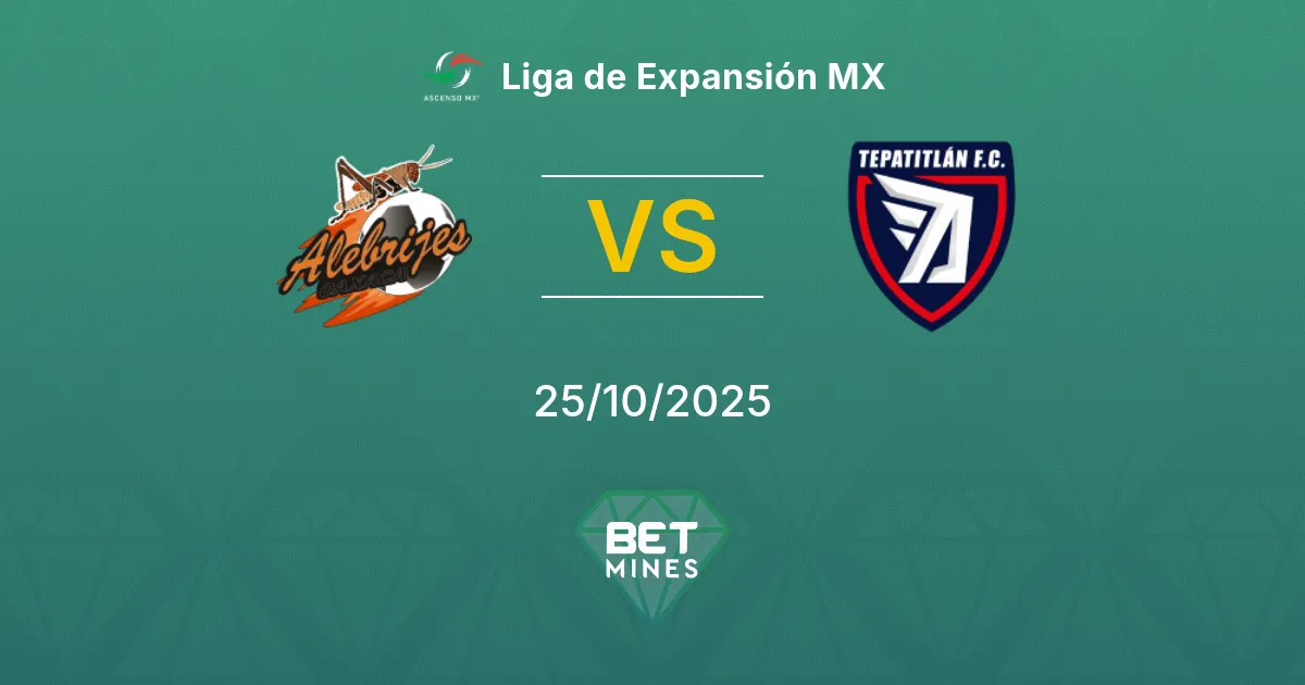 Alebrijes vs Tepatitlán de Morelos Prediction: Match Preview and Analysis | Liga de Expansión MX 25-10-2025