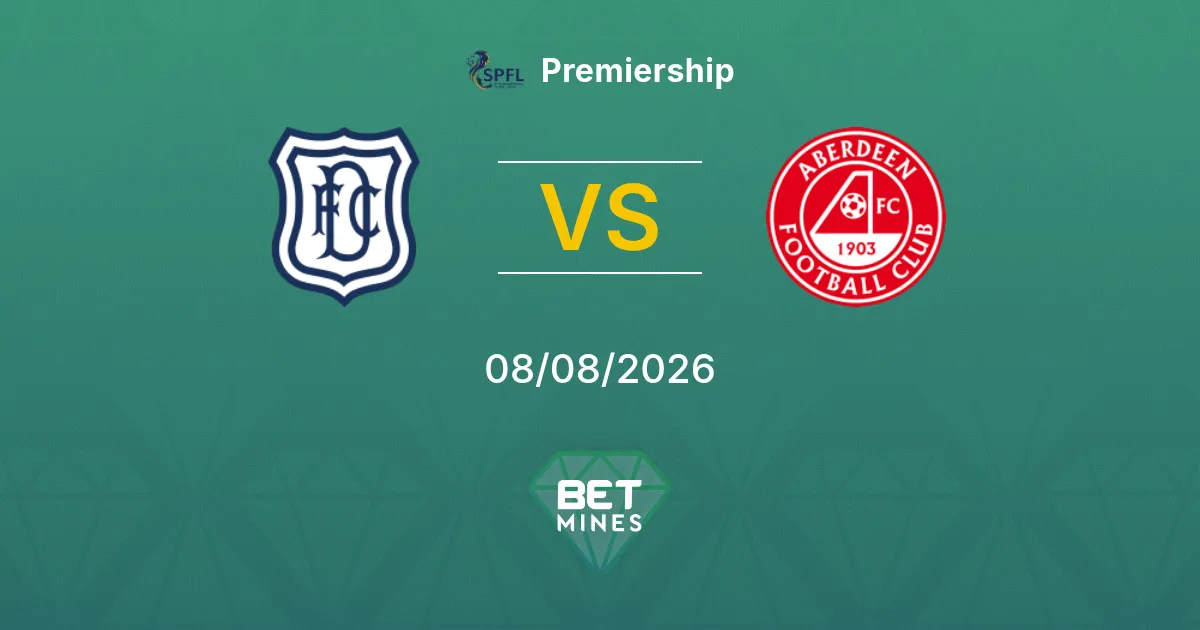 Dundee vs Aberdeen Pronostico: Anteprima e Analisi della Partita | Premiership 08-08-2026
