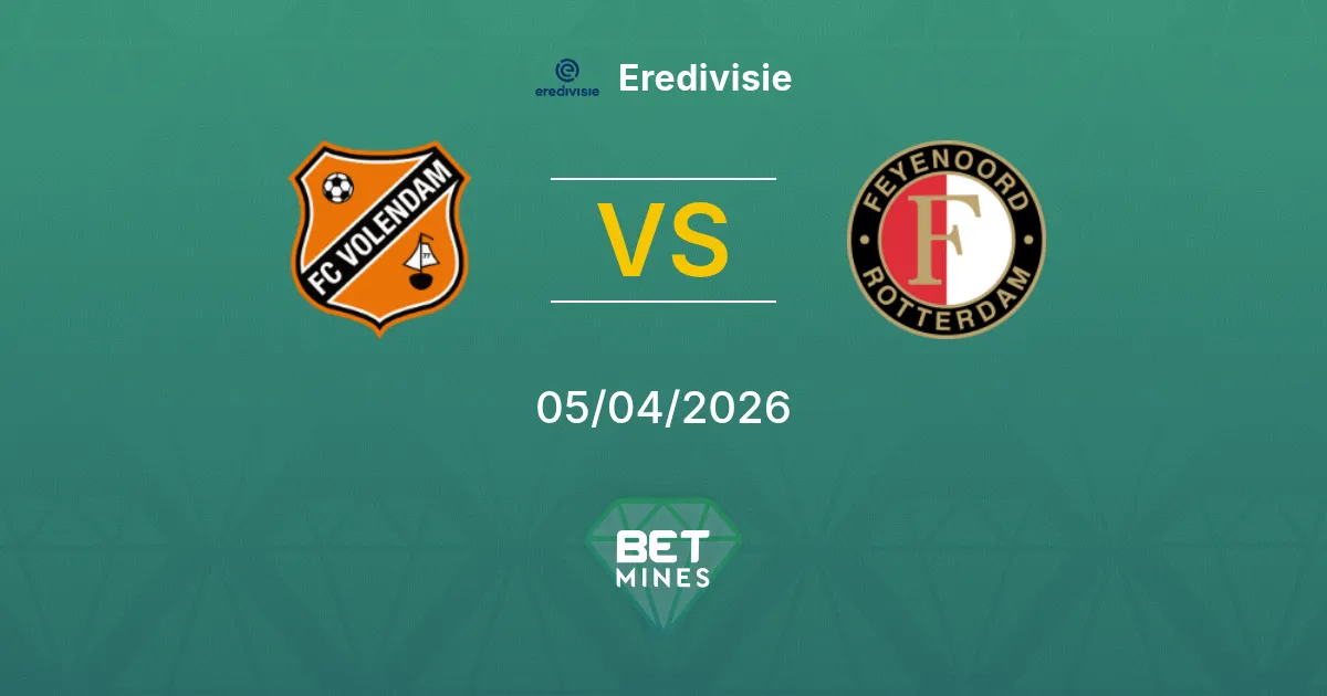 FC Volendam vs Feyenoord Pronóstico: Previa y Análisis del Partido | Eredivisie 05-04-2026