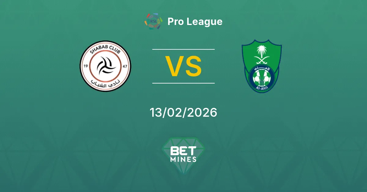 Al Shabab vs Al Ahli Prediction: Match Preview and Analysis | Pro League 13-02-2026