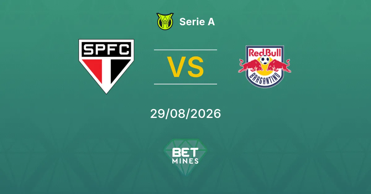 Palpite São Paulo x Bragantino: Prévia e Análise da Partida | Serie A 29-08-2026