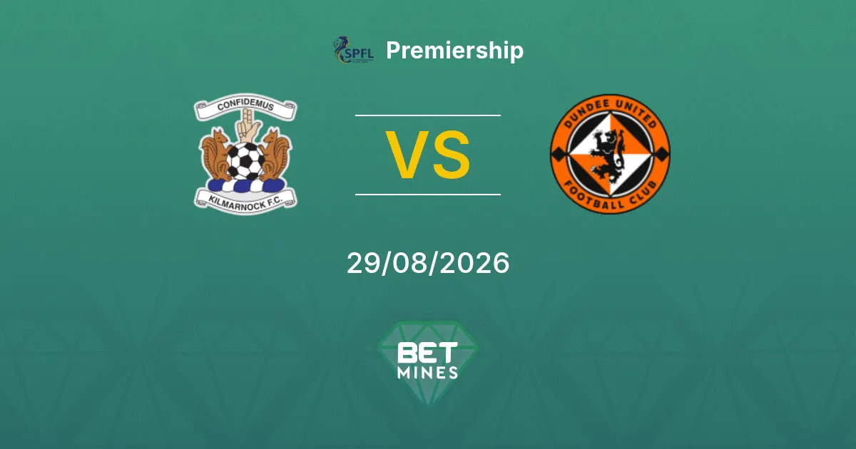 Kilmarnock x Dundee United Palpite: Prévia e Análise da Partida | Premiership 29-08-2026