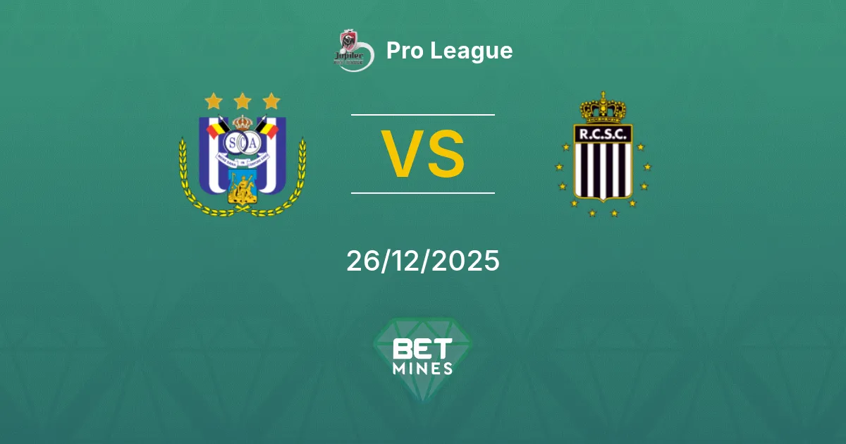 Anderlecht vs Sporting Charleroi Pronostico: Anteprima e Analisi della Partita | Pro League 26-12-2025