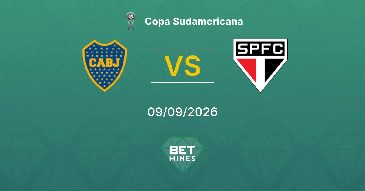 Pronostic Boca Juniors vs São Paulo : Aperçu et Analyse du Match | Copa Sudamericana 09-09-2026