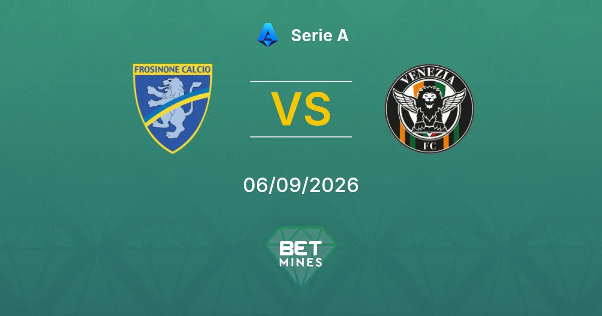 Pronóstico Frosinone vs Venezia: Previa y Análisis del Partido | Serie A 06-09-2026