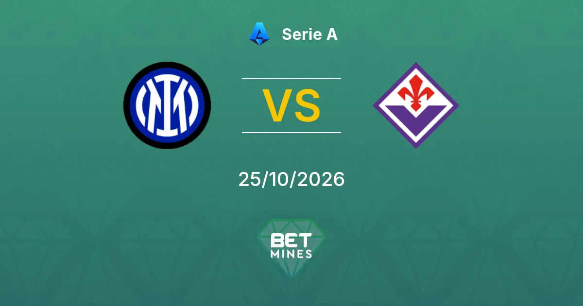 Inter vs Fiorentina Pronóstico: Previa y análisis del partido | Serie A 25-10-2026
