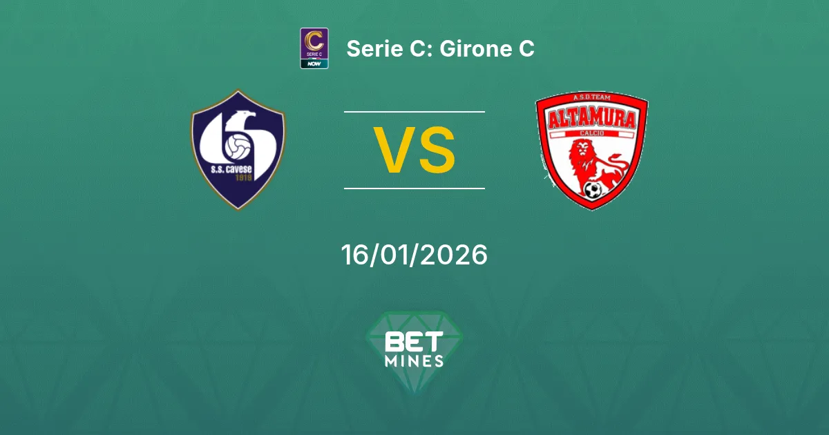 Cavese vs Team Altamura Pronostico: Anteprima e Analisi del Match | Serie C: Girone C 16-01-2026