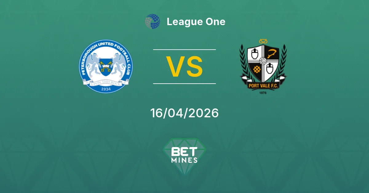 Peterborough United vs Port Vale Pronóstico: Previa y Análisis del Partido | League One 16-04-2026